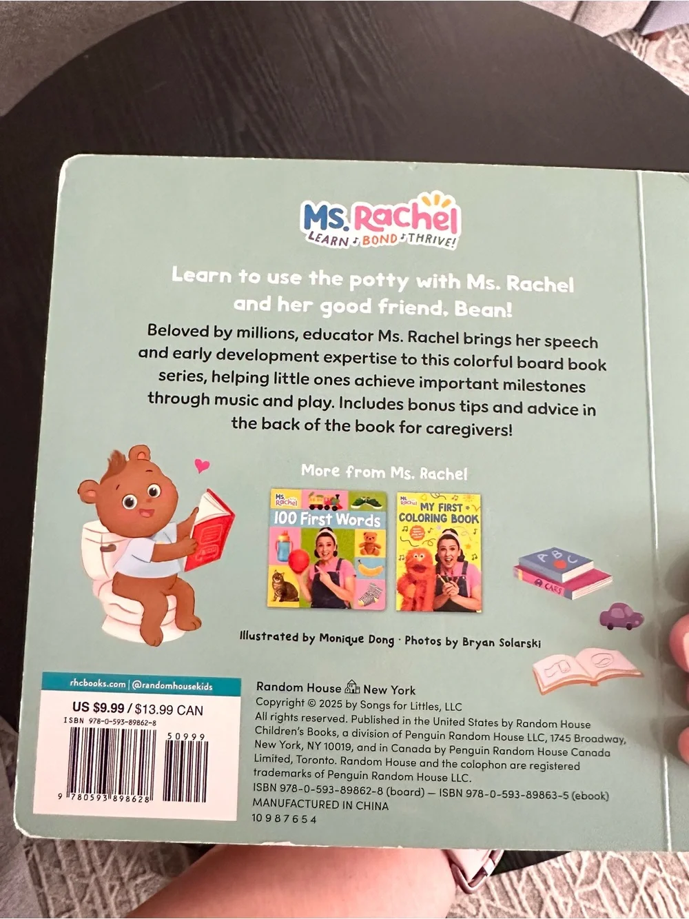 Ms. Rachel Potty Training Set with Bean Set- Book, Bean Stuffie, Potty etc 📖🧸🚽